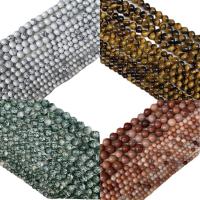 Dragi kamen perle Nakit, Krug, možete DIY & različiti materijali za izbor, više boja za izbor, 4-12mm, Prodano Per Približno 14.96 inčni Strand