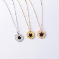 Stainless Steel Jewelry Necklace, 304 Stainless Steel, Vacuum Ion Plating, fashion jewelry & Unisex, more colors for choice, 20mm, Sold Per Approx 17.72 Inch Strand