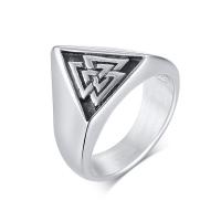 Stainless Steel Finger Ring 304 Stainless Steel fashion jewelry & for man original color 14mm Sold By PC