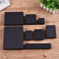 Jewelry Gift Box Paper with Sponge Square hardwearing & dustproof black Sold By PC
