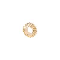 Brass Spacer Beads Donut gold color plated DIY Sold By PC