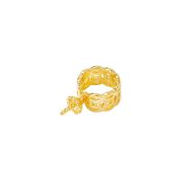 Brass Peg Bail gold color plated hollow Sold By PC