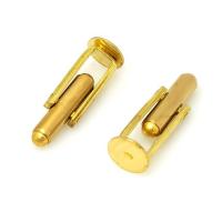 Cufflinks, Brass, DIY, golden, 24.50x8mm, Sold By PC