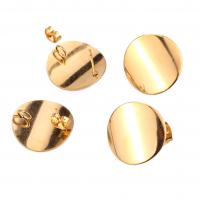 304 Stainless Steel Earring Drop Component Vacuum Ion Plating fashion jewelry 20mm Sold By Bag