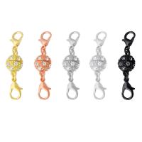 Brass Magnetic Clasp, plated, different size for choice & with rhinestone, more colors for choice, 10PCs/Lot, Sold By Lot