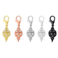 Brass Magnetic Clasp, plated, different size for choice & with rhinestone, more colors for choice, 10PCs/Lot, Sold By Lot