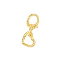 Brass Lobster Claw Cord Clasp gold color plated DIY Sold By PC