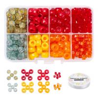 Perles acryliques mixtes, Acrylique, avec Fil de pêche & verre, DIY, multicolore, 108x70x23mm, Vendu par boîte