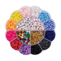 полимерный клей с Стеклянный & цинковый сплав & Акрил, DIY, разноцветный, 121.50x122.50x18mm, продается Box