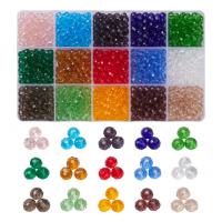 Fashion Glass Beads, DIY, multi-colored, 158x96x17mm, Sold By Box
