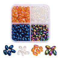 Fashion Glass Beads, DIY, multi-colored, 130x68x21mm, Sold By Box