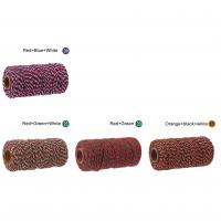 Cordon en coton, avec bobine plastique, DIY, plus de couleurs à choisir, 2mm, 10PC/sac, Environ 100m/bobine, Vendu par sac
