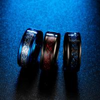 Stainless Steel Finger Ring, 304 Stainless Steel, fashion jewelry & different size for choice & for man, more colors for choice, 7.87mm, Sold By PC
