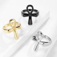 Titanium Čelik Finger Ring, uglađen, modni nakit & različite veličine za izbor & za čovjeka, više boja za izbor, 26mm, Prodano By PC