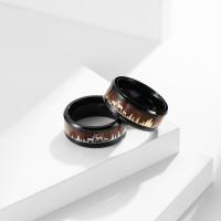 Prst prsten od inoxa, 304 nehrđajućeg čelika, uglađen, modni nakit & bez spolne razlike & različite veličine za izbor, više boja za izbor, 9mm, Prodano By PC