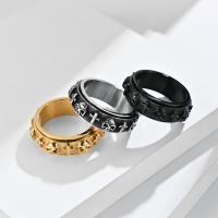 Titanium Čelik Finger Ring, uglađen, modni nakit & različite veličine za izbor & za čovjeka, više boja za izbor, 8mm, Prodano By PC