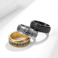 Titanium Čelik Finger Ring, uglađen, modni nakit & različite veličine za izbor & za čovjeka, više boja za izbor, 10mm, Prodano By PC
