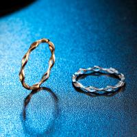 Vinger Ring in edelstaal, 304 roestvrij staal, mode sieraden & verschillende grootte voor keus & voor vrouw, meer kleuren voor de keuze, 3mm, Verkocht door PC