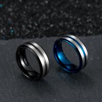 Prst prsten od inoxa, 304 nehrđajućeg čelika, modni nakit & različite veličine za izbor & za čovjeka, više boja za izbor, 8mm, Prodano By PC