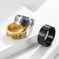 Vinger Ring in edelstaal, 304 roestvrij staal, gepolijst, mode sieraden & uniseks & verschillende grootte voor keus, meer kleuren voor de keuze, 8mm, Verkocht door PC