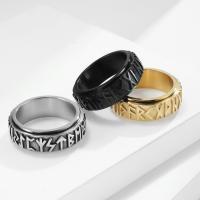Vinger Ring in edelstaal, 304 roestvrij staal, gepolijst, mode sieraden & uniseks & verschillende grootte voor keus, meer kleuren voor de keuze, 8mm, Verkocht door PC