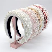 Hair Bands, Velveteen, with Sponge & Plastic Pearl, fashion jewelry & for woman, more colors for choice, 55mm, Sold By PC