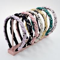 Banda del Pelo, paño, con Perlas plásticas, Joyería & para mujer, más colores para la opción, 145x20x160mm, Vendido por UD