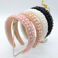 Hair Bands, Velveteen, with Sponge & Plastic Pearl, fashion jewelry & for woman, more colors for choice, 30mm, Sold By PC
