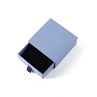 Jewelry Gift Box, Paper, with Sponge, Square, portable & dustproof, more colors for choice, 80x80x35mm, Sold By PC