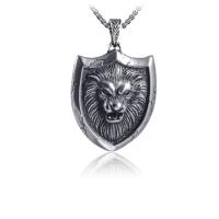 Titanium Steel Necklace Lion antique silver color plated fashion jewelry Sold By PC