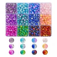 Fashion Glass Beads, DIY, multi-colored, 130x100x22mm, Sold By Box