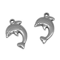 Stainless Steel Animal Pendants 304 Stainless Steel Dolphin DIY original color Sold By PC
