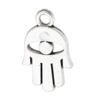 Tibetan Style Pendants, Hand, antique silver color plated, Unisex, silver color, nickel, lead & cadmium free, 12x19x1.50mm, Hole:Approx 2mm, Sold By KG