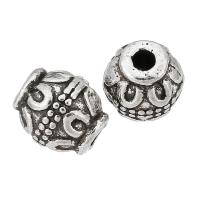 Tibetan Style Beads, barrel, antique silver color plated, DIY, silver color, nickel, lead & cadmium free, 8x7x7mm, Hole:Approx 1mm, Sold By KG