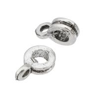 Tibetan Style Bail Beads, Donut, antique silver color plated, DIY, silver color, nickel, lead & cadmium free, 5.50x9x2.50mm, Hole:Approx 1.5mm, Sold By KG
