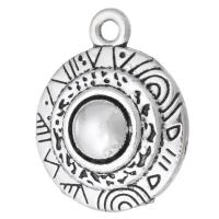 Tibetan Style Pendants, antique silver color plated, Unisex, silver color, nickel, lead & cadmium free, 18x22x5mm, Hole:Approx 2mm, Sold By KG