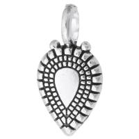 Tibetan Style Pendants, antique silver color plated, Unisex, silver color, nickel, lead & cadmium free, 9.50x18x2mm, Hole:Approx 4mm, Sold By KG