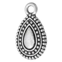 Tibetan Style Pendants, Teardrop, antique silver color plated, Unisex, silver color, nickel, lead & cadmium free, 10x17x2mm, Hole:Approx 2mm, Sold By KG