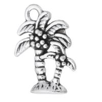 Zinc Alloy Pendants Palm Tree antique silver color plated Unisex silver color nickel lead & cadmium free Approx 2mm Sold By KG