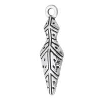 Tibetan Style Pendants, antique silver color plated, Unisex, silver color, nickel, lead & cadmium free, 7.50x25x2mm, Hole:Approx 2mm, Sold By KG