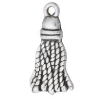 Tibetan Style Pendants, antique silver color plated, Unisex, silver color, nickel, lead & cadmium free, 11x21x3mm, Hole:Approx 1.5mm, Sold By KG