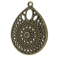 Zinc Alloy Pendant Cabochon Setting Teardrop antique bronze color plated DIY nickel lead & cadmium free Approx 2mm Sold By KG
