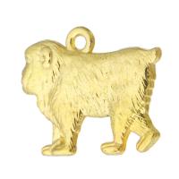 Tibetan Style Animal Pendants, Orangutan, gold color plated, Unisex, nickel, lead & cadmium free, 24x20x3.50mm, Hole:Approx 2mm, Sold By KG