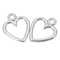 Tibetan Style Heart Pendants, antique silver color plated, Unisex & hollow, silver color, nickel, lead & cadmium free, 11.50x14x1mm, Hole:Approx 1mm, Sold By KG