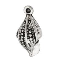 Tibetan Style Pendants, Conch, antique silver color plated, DIY, silver color, nickel, lead & cadmium free, 11x23x5mm, Sold By KG