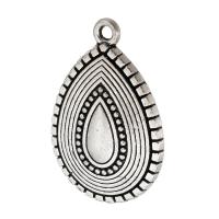 Tibetan Style Pendants, Teardrop, antique silver color plated, Unisex, silver color, nickel, lead & cadmium free, 19x29x3.50mm, Hole:Approx 2mm, Sold By KG