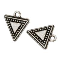 Tibetan Style Pendants, Triangle, antique silver color plated, Unisex, silver color, nickel, lead & cadmium free, 15x16x3mm, Hole:Approx 2mm, Sold By KG