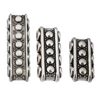 Zinc Alloy Flat Beads antique silver color plated multihole & DIY silver color nickel lead & cadmium free Sold By KG
