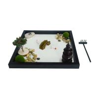 Plastic Zen Sandbox Ornament, handmade, for home and office, 250x20mm, Sold By PC