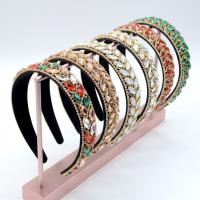 Hair Bands Velveteen fashion jewelry & for woman & with rhinestone 30mm Sold By PC